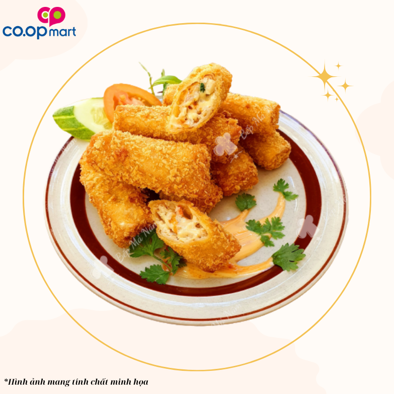 Chả giò hải sản sốt mayonnaise