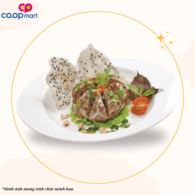 Chả đùm + bánh tráng mè