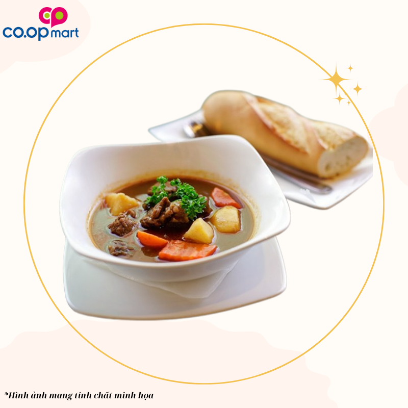 Bò nấu lagu + bánh mì