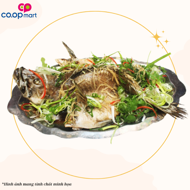 Cá bóng mú hấp hongkong ( theo thời giá)