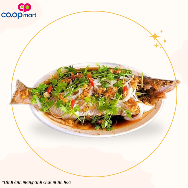 Cá chẽm hấp hongkong ( theo thời giá)