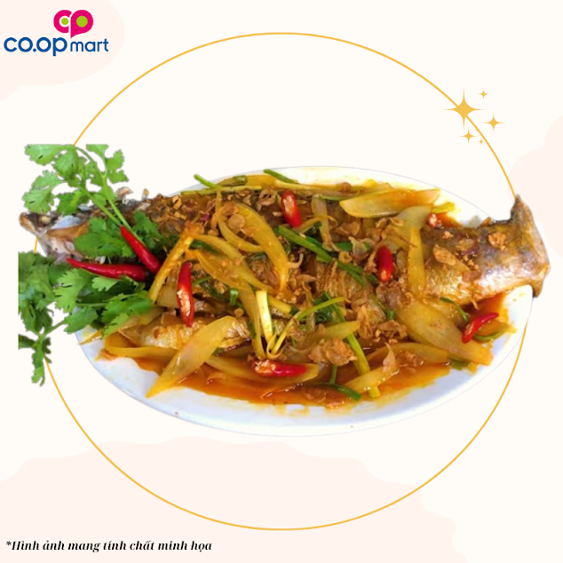 Cá chẻm sốt xí muội ( theo thời giá)