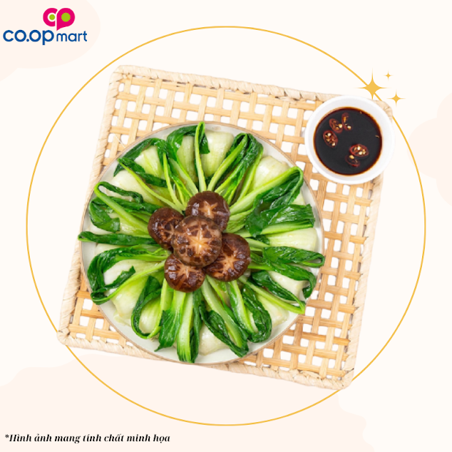 Cải thìa đông cô sốt dầu hào