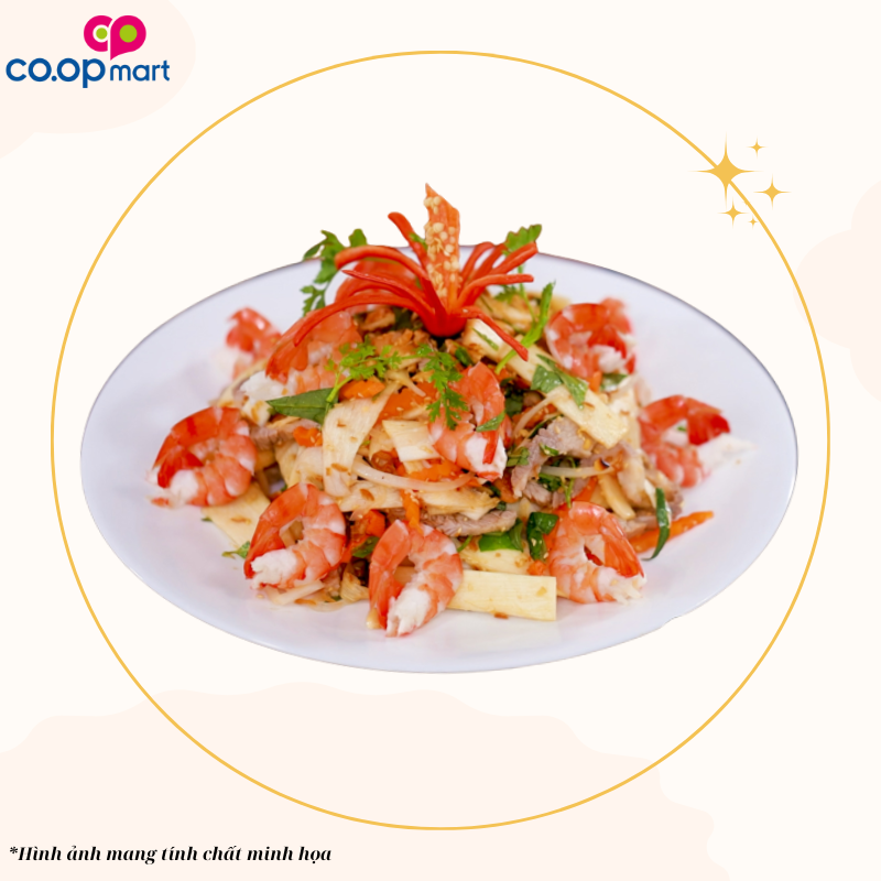 GỎI CỦ HỦ DỪA TÔM THỊT