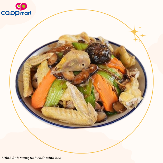 Gà hấp cải bẹ xanh