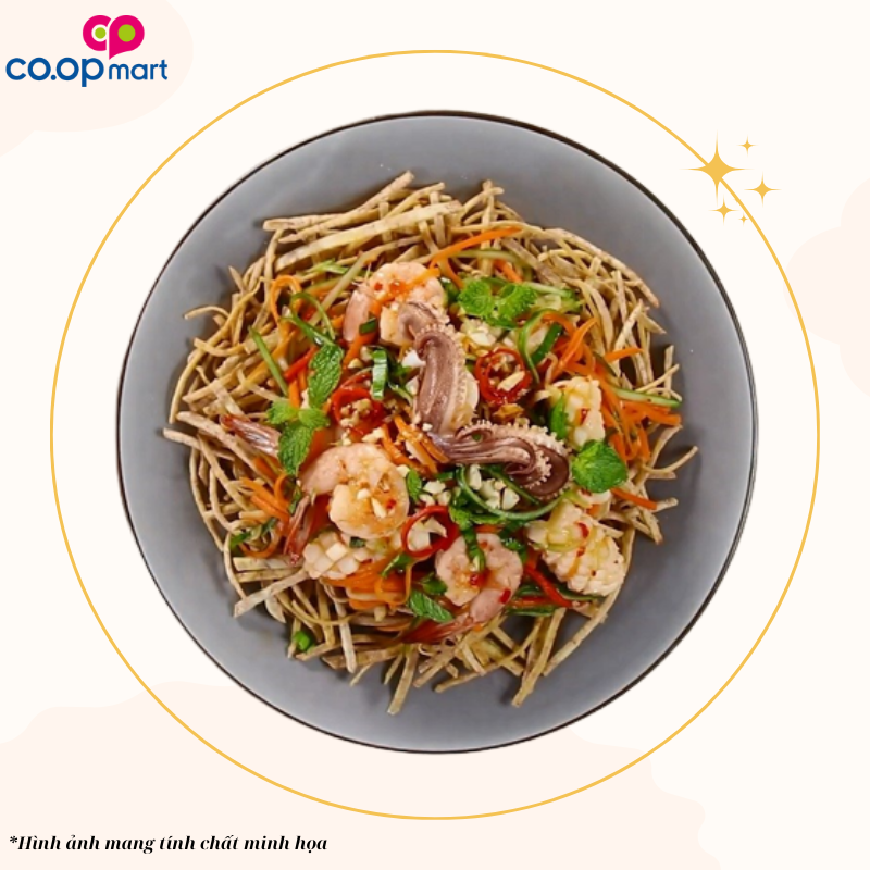 Gỏi khoai môn mực xé