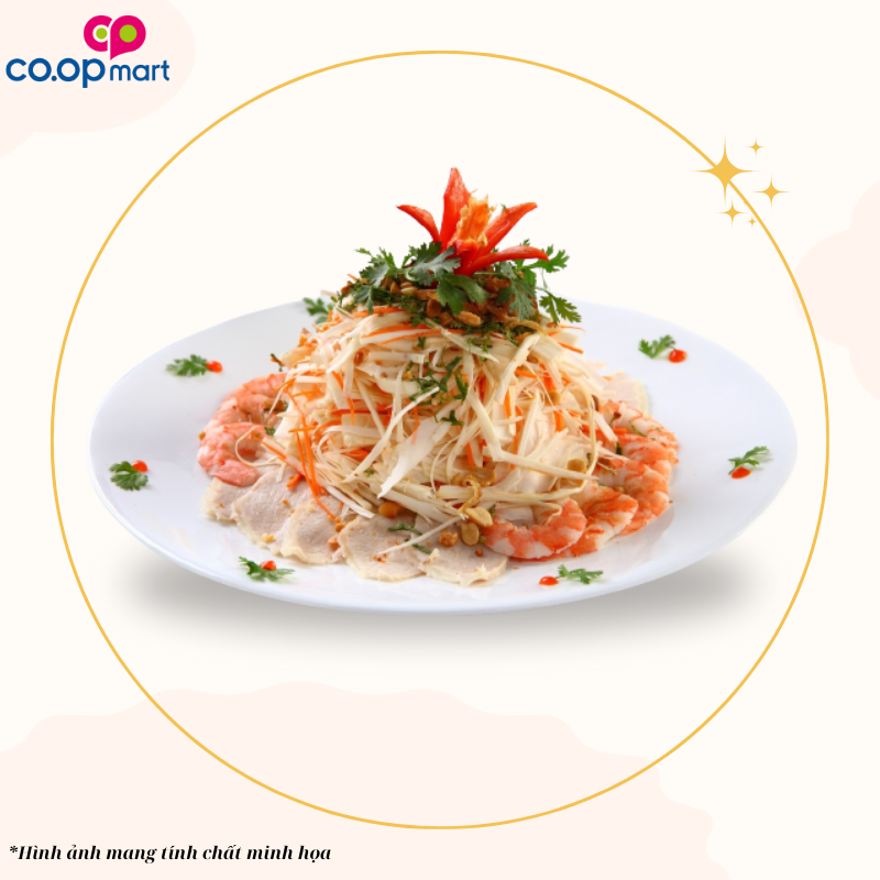 Gỏi ngó sen tôm thịt + bánh phồng tôm