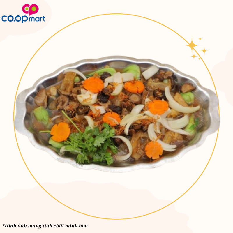 Gân heo xào đông cô