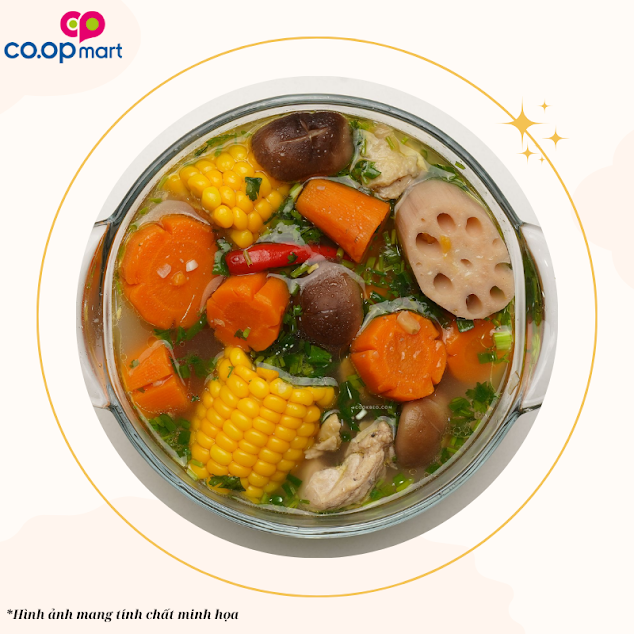 Lẩu gà tiềm củ sen + Mì