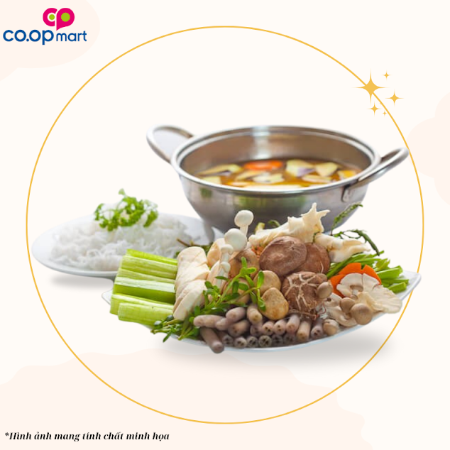 Lẩu nấm + mì (Theo thời giá)