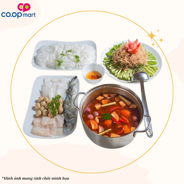 Lẩu thái + bún (Theo thời giá)