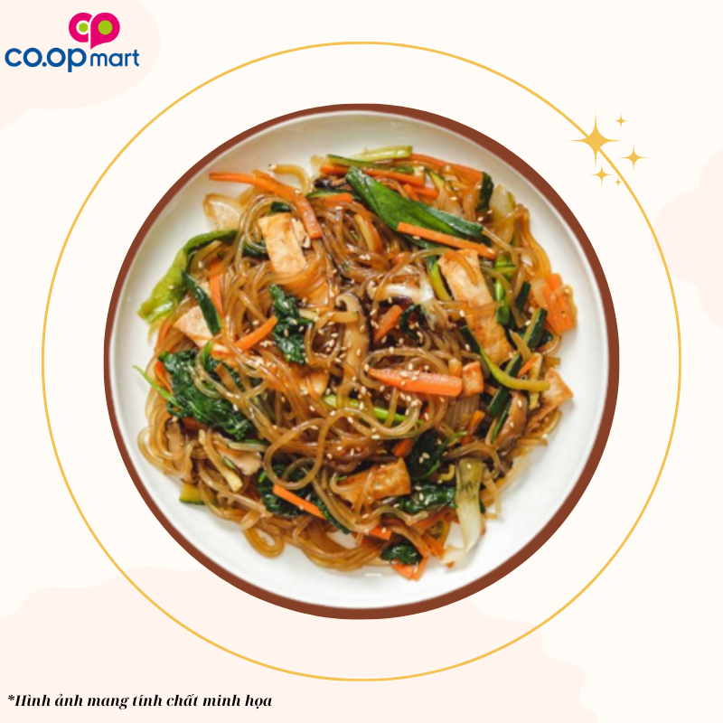 Miến hàn quốc xào chay