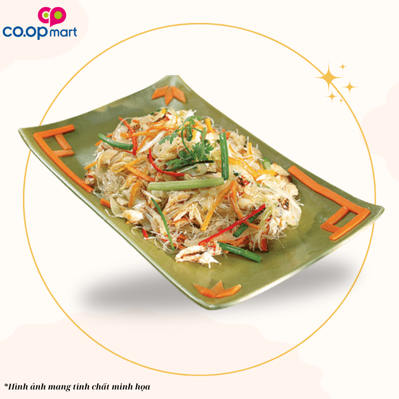 Miến hàn quốc xào cua ( theo thời giá)