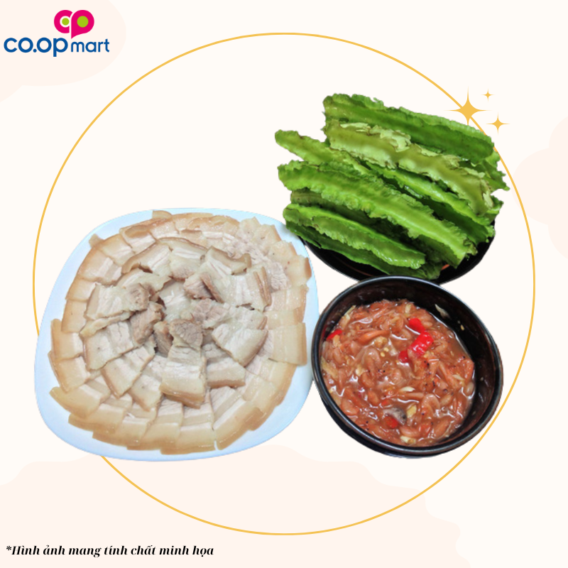 Mắm tép thịt luộc