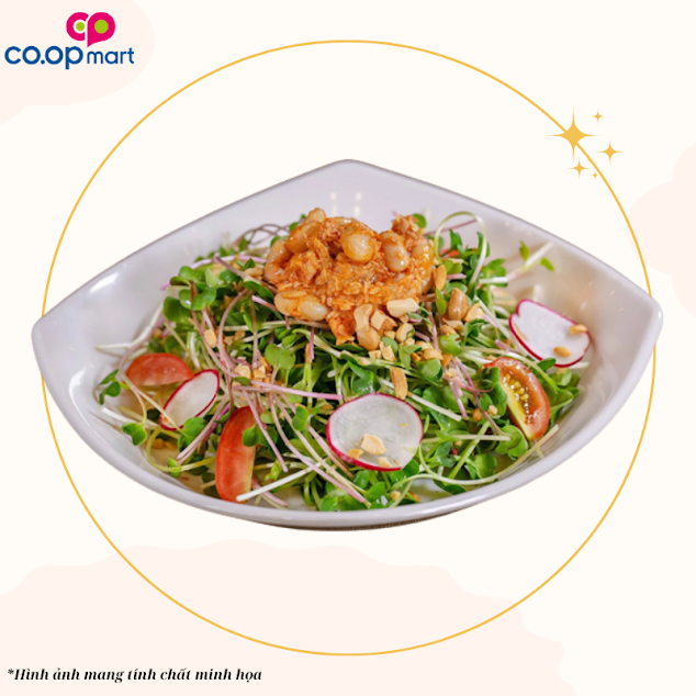 Rau mầm trộn cá ngừ