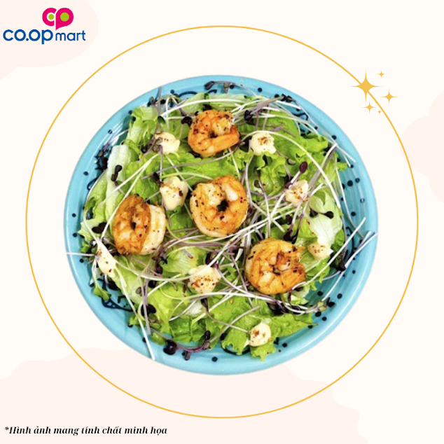 Rau mầm trộn tôm thẻ (trung)