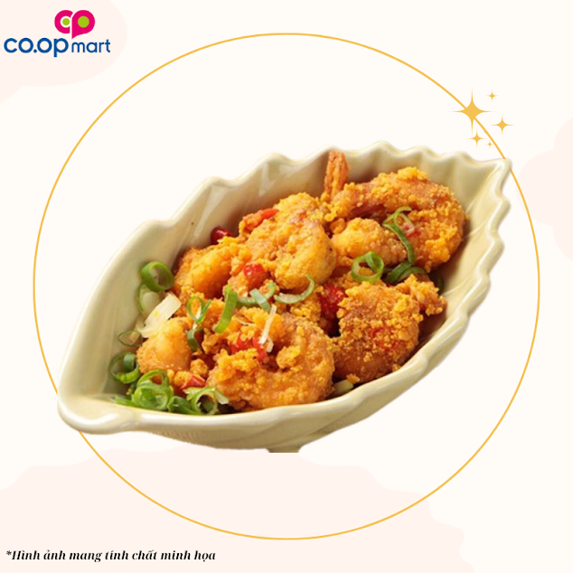 Tôm rang hoàng kim (trứng muối) (Theo thời giá)