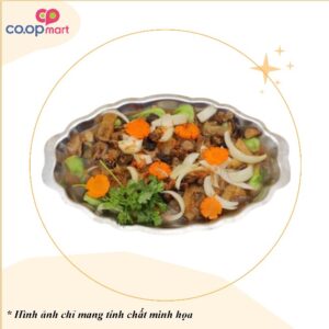 Gân heo xào đông cô