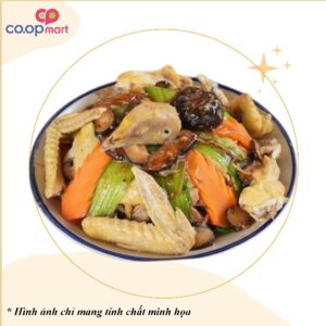 Gà hấp cải bẹ xanh