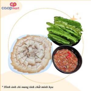 Mắm tép thịt luộc