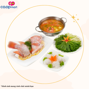 Lẩu cá điêu hồng nấu riêu (4 người)