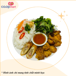 CVP28 - Bún thịt nướng + chả giò