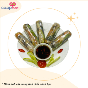 CVP35 - Bò bía chay (5 cuốn/vỉ)